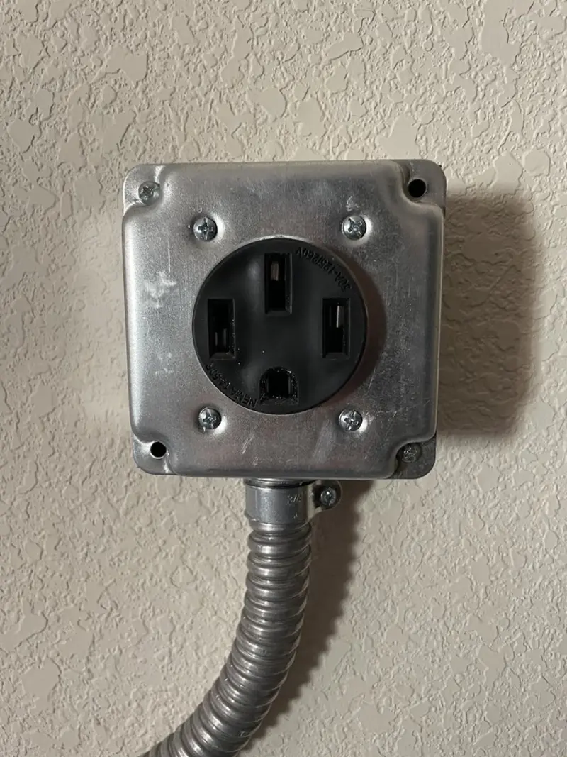 NEMA 14-50 outlet installed for Electrical Panel Upgrade in Spokane Valley